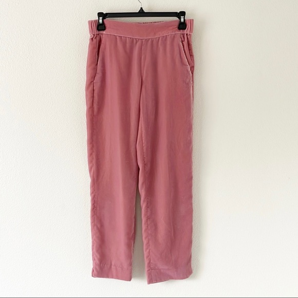 J Crew Pink Velvet Pants Size 0 - Picture 5 of 14